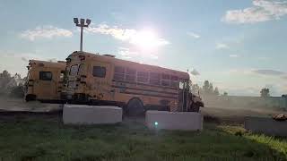 School bus races Hale Mi 2024 [upl. by Yorker314]