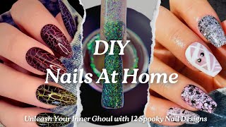 EASY Nails At Home  DIY Nails  12 Halloween Nail Designs Marathon  Nail Tutorial  Nail Art [upl. by Remas]