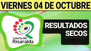 Resultado SECOS Lotería de RISARALDA del Viernes 4 de Octubre de 2024 SECOS 😱🚨💰 [upl. by Theobald]