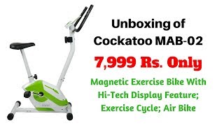 7999 INR Cockatoo MAB02 Imported Magnetic Exercise Bike With HiTech Display [upl. by Gui]