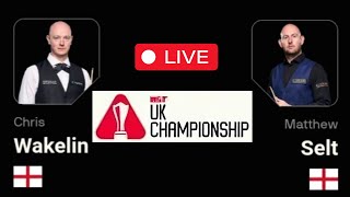 Chris Wakelin Vs Matthew Selt  UK Championship 2024 [upl. by Lekcim]