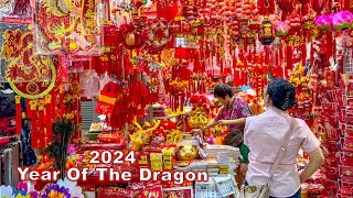 Chinese New Year 2024 Dive into Dragon Decorations in Chinatown Singapore [upl. by Menashem]