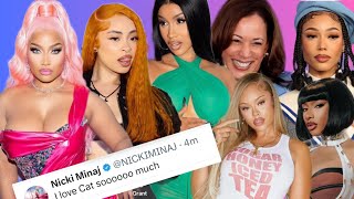 ‼️Nicki Minaj quotBROKEquot but GIFTS EXPENSIVE designer bags Cardi B DEFENDS Kamala Harris Coileray X [upl. by Grounds]