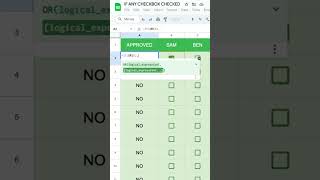 IF ANY CHECKBOX CHECKED googlesheets [upl. by Loomis565]