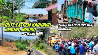 Fuso Brewog pernah mundur Melorot di sini  Rute start finish extrem Karnaval Kemiri Jabung [upl. by Katherina668]