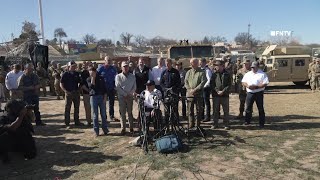 Governor Abbott and 14 Other Governors hold Migrant Press Conference on Eagle Pass Border [upl. by Neelrac]