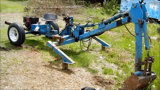 Diy self propelled backhoe that turns into a trailer replacing a culvert [upl. by Airebma]