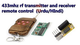 433mhz rf transmitter and receiver remote control icstation [upl. by Aramanta]