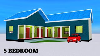 5 BEDROOM L SHAPED HOUSE PLANS  5 ROOM L TYPE HOUSE DESIGN  ASSAM HD PLAN [upl. by Nnybor]