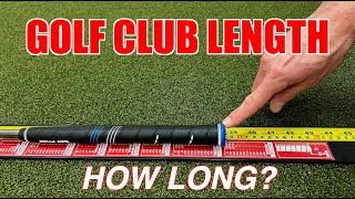 Measuring Golf Clubs  Correct length for you [upl. by Patterman]