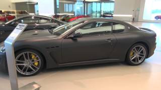 Matte Black Maserati Granturismo MC Stradale Grigio Granito Opaco at Autoropa Southern Sweden [upl. by Anahsit]