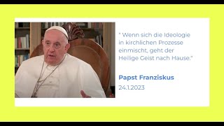 Wortlaut des Interviews von Papst Franziskus über den Synodalen Weg 24123 [upl. by Idaf349]