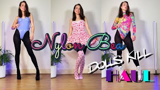 Dolls Kill Haul  Bodysuits Dresses Skirts  Unboxing amp Try On  Styling With Black Tights [upl. by Clayson930]