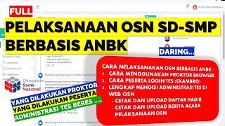 FULL PELAKSANAAN OSN BERBASIS ANBK 2024 [upl. by Heurlin]