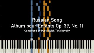 Tchaikovsky  Russian Song Album pour Enfants Op 39 No 11 [upl. by Bass]