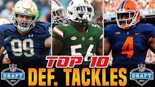 MIDSEASON Defensive Tackle Rankings  2024 NFL Draft [upl. by Atrebla861]