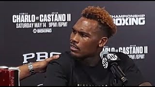 The most AKWARD exchange in press conference history Canelo vs Charlo final press conference [upl. by Akerdna]