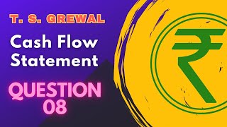 Cash flow statement Q 08 2425  ts grewal DK Goel Class 11th cbse CFS [upl. by Kirst]