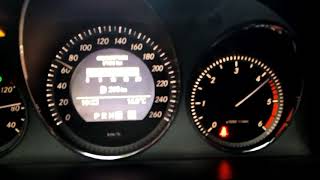 Mercedes C320 CDi w204 224hp Stage 1 acceleration 0100 on wet asphalt [upl. by Marlowe]