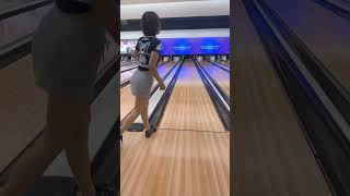 バイク女子ボウラーあいか🏍️🎳bowling shorts shortvideo [upl. by Amalea]