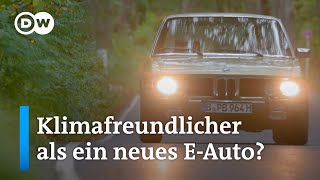 Oldtimer umweltfreundlicher als neue EAutos oder nostalgische Dreckschleudern  DW Nachrichten [upl. by Zoi]