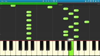 Daft Punk  Giorgio by Moroder  Synthesia piano tutorial synth [upl. by Broddie15]