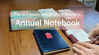 Annual Notebook  This is a yearly record of my thoughts 毎年の手帳を手製本 [upl. by Faxun467]