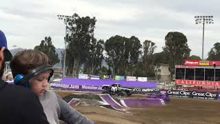 Monster Jam  Salinas 2018  Raminator Donuts [upl. by Etnemelc758]