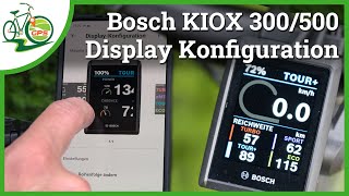 Bosch KIOX 300 Display Konfiguration im Detail 🚴 Daten Kacheln einrichten 🔧 [upl. by Kienan]