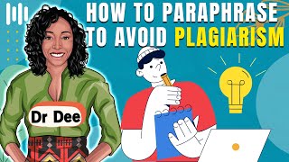 How to paraphrase to avoid plagiarism I paraphrasing techniques [upl. by Enitsugua]