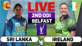 🔴Live Sri Lanka Women vs Ireland Women  2nd ODI  IREW vs SLW  Live Cricket Score amp Commentary [upl. by Nomzzaj]