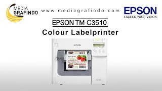 COLOUR Labelprinter Epson TMC3510 [upl. by Ahsinod519]