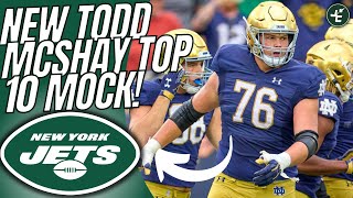 Breaking Down Todd McShays Top 10 Mock Draft  New York Jets Select Joe Alt [upl. by Elazaro400]