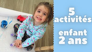 5 idées d’ACTIVITÉS pour enfant 2 ans – DÉVELOPPEMENT DE L’ENFANT  PARTIE 1 [upl. by Montfort]