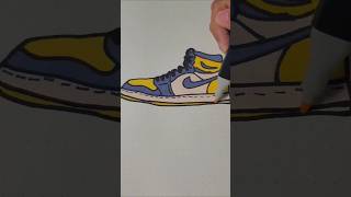 Nike Jordan Shoes dailyshorts drawingtutorial howtodraw nike jordan shoes jasminedoodleart [upl. by Nelehyram]