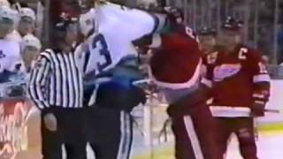 Bob Probert vs Link Gaetz Nov 14 1991 [upl. by Cati]