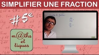 Simplifier une fraction 2  Cinquième [upl. by Salas]