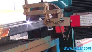 Square tube cutting machine video [upl. by Nodarse]