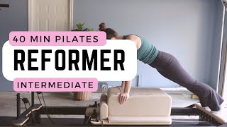 Reformer Pilates I Intermediate Workout I Core Focus [upl. by Garate]