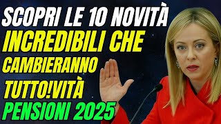 Pensioni 2025 Scopri le 10 Novità Incredibili Che Cambieranno Tutto 💰📊 [upl. by Nauqaj640]