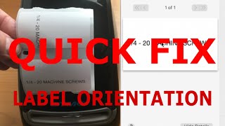 How To Fix Labels Printing In Wrong Orientation [upl. by Eberta]