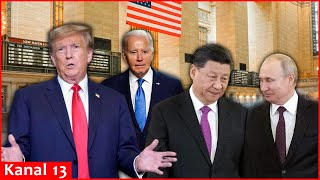 Trump praises Putin Xi as very smart blasts Biden as illiterate [upl. by Ciardap335]