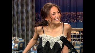 Kristin Kreuk Compares Canadians and Americans  Late Night with Conan O’Brien [upl. by Einafpets691]