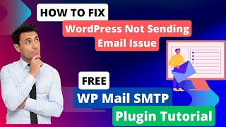 Fix WordPress Not Sending Email Issue  Free WP Mail SMTP Plugin Tutorial [upl. by Caneghem]