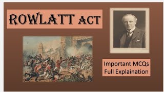 ROWLATT ACT 1919  Fully Explaination about ROWLATT ACT  Modern History [upl. by Bora]