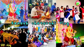 Ganesh chaturthi iter Vlog  SOA University Bhubaneswar  Campus tour  Cultural program Good masti [upl. by Llednar]