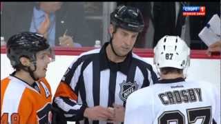 Super Goal Max Talbot Penguins vs Flyers Playoffs NHL Apr 15 2012 [upl. by Lemrahs624]