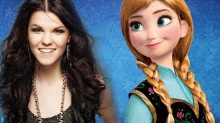 Saara Aalto the voice of Anna  Frozen QampA [upl. by Selina]