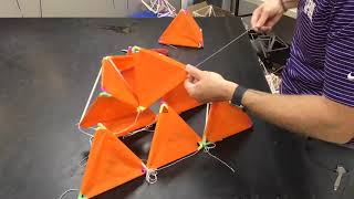 How to build a 10 cell tetrahedral kite PART 8 of 8 [upl. by Particia547]