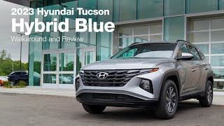 2023 Hyundai Tucson Hybrid Blue AWD  Walkaround and Review [upl. by Assenyl]